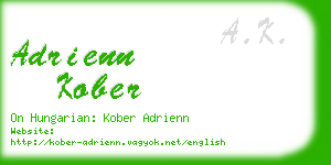 adrienn kober business card